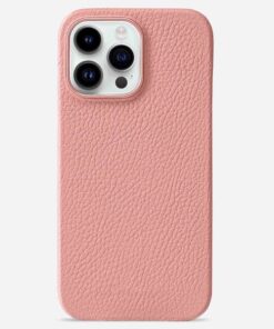 Customized Black Leather iPhone 15 Case