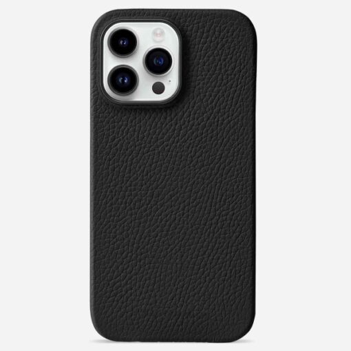 Black Leather iPhone 11 pro max Case