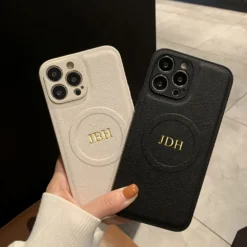 Luxury For Magsafe Personalized Name Case For iPhone 16 15 14 13 12 11 Pro Max Customized Initials Wireless Charging Gift Cover