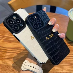 Personalized Leather Phone Case – Stunning Custom Design for iPhone