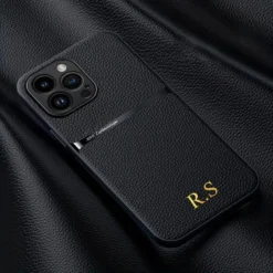 Korea Customized Soft Case For IPhone 1615 14 13 12 11 Pro Max Personalise DIY Name Letters Leather Cover For Iphone 16plus