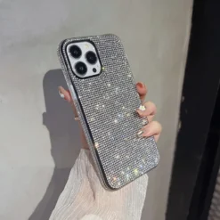 Full Shinny Diamond Bumper Frame Cover For iPhone 16 Pro Max 16Plus 11 12 13 14 15 Pro Max Bling Rhinestone Jewelled Soft Cover