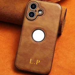 For iPhone 16 Luxury Personalise Case For iPhone 16 15 14 13 12 11 Pro Max Customized Name Initials Letter Lens Protective Cover