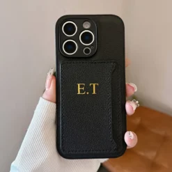 Candy Color DIY Custom Card Pack Litchi Leather Soft Case For IPhone 16 15 13 12 11 Pro 14 Plus Xsmax Luxury Personalizd Cover